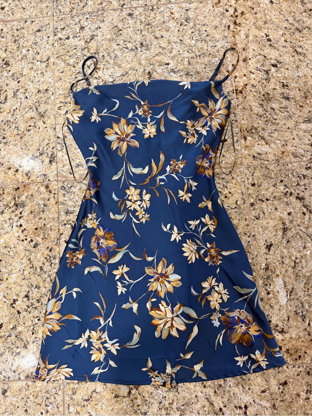 Windsor Navy Floral Slip Mini Dress